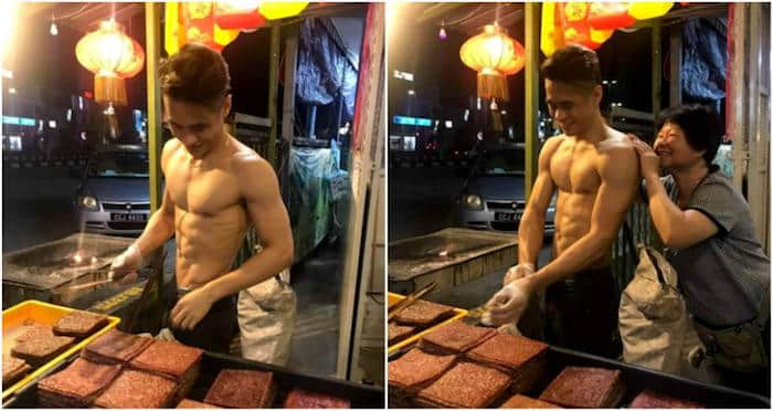 爆肉马来西亚天菜肉干侠!裸上身卖肉干超诱人! -1 爆肉马来西亚天菜肉干侠!裸上身卖肉干超诱人!-NICEOLO