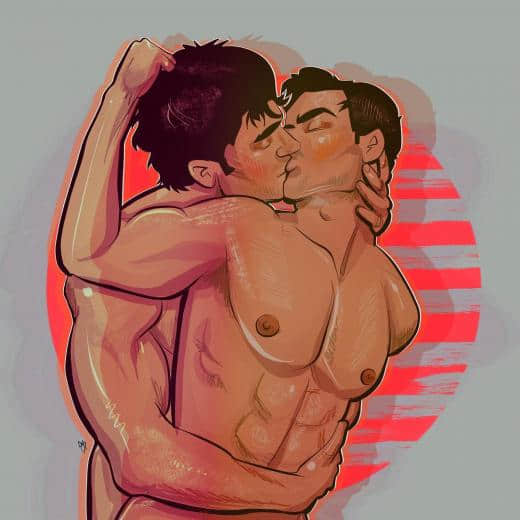 性感男同志IG插画帐号,刻划男男炽热情慾让你默默按下追踪-NICEOLO