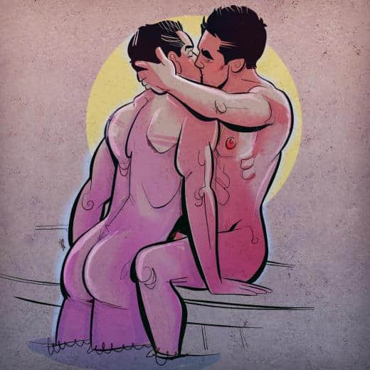 性感男同志IG插画帐号,刻划男男炽热情慾让你默默按下追踪-NICEOLO