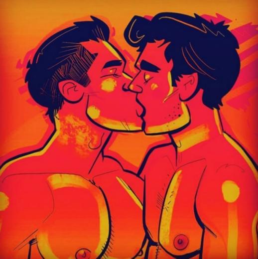 性感男同志IG插画帐号,刻划男男炽热情慾让你默默按下追踪-NICEOLO