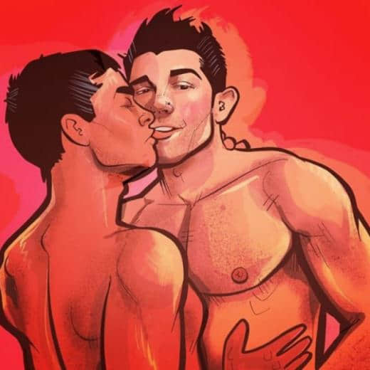 性感男同志IG插画帐号,刻划男男炽热情慾让你默默按下追踪-NICEOLO