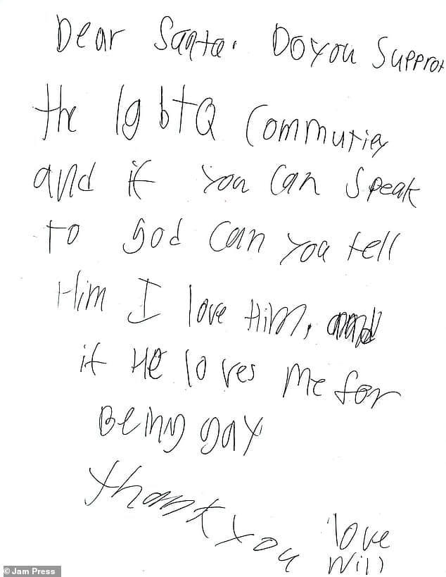 同性恋男孩问圣诞老人上帝是否会爱我?酷儿圣诞小精灵暖心回覆送上彩虹大礼 -1 同性恋男孩问圣诞老人上帝是否会爱我?酷儿圣诞小精灵暖心回覆送上彩虹大礼-NICEOLO
