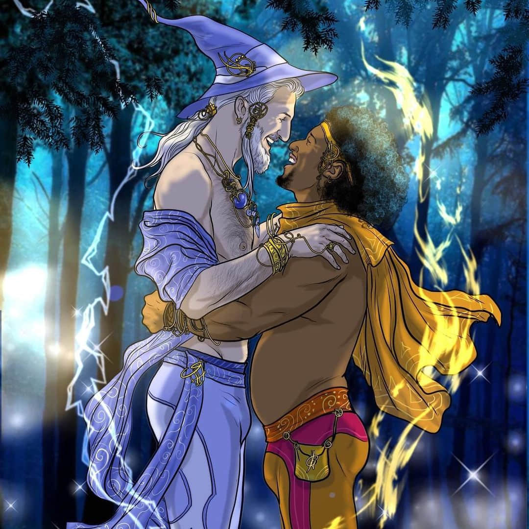 巫师哪有这么Gay?美国艺术家笔底春风,壮硕肌肉法力无边-NICEOLO