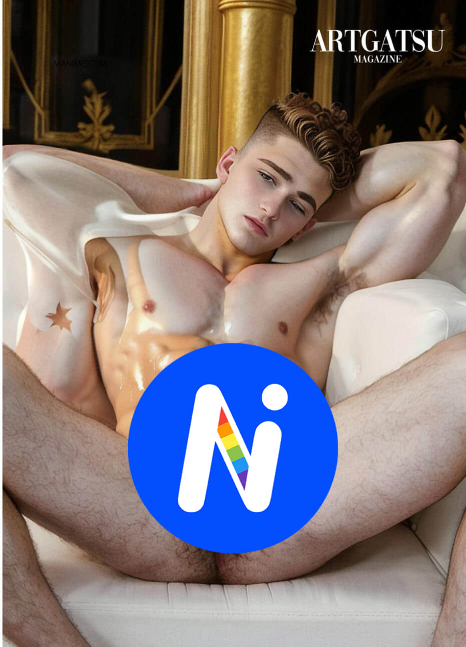 ART GATSU MAGAZINE No. 002 AI HUNK Throne Naked Issue-NICEOLO
